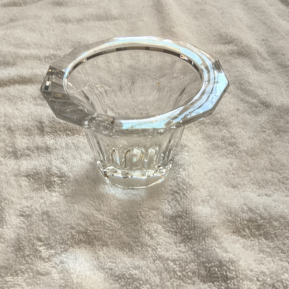 International Designs Ltd Japan Faceted Lead Crystal Candle Holder